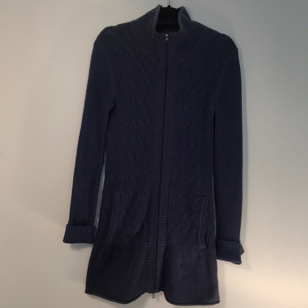 Eddie Bauer XS long zip up cardigan.